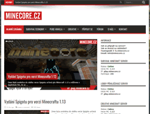 Tablet Screenshot of minecore.cz